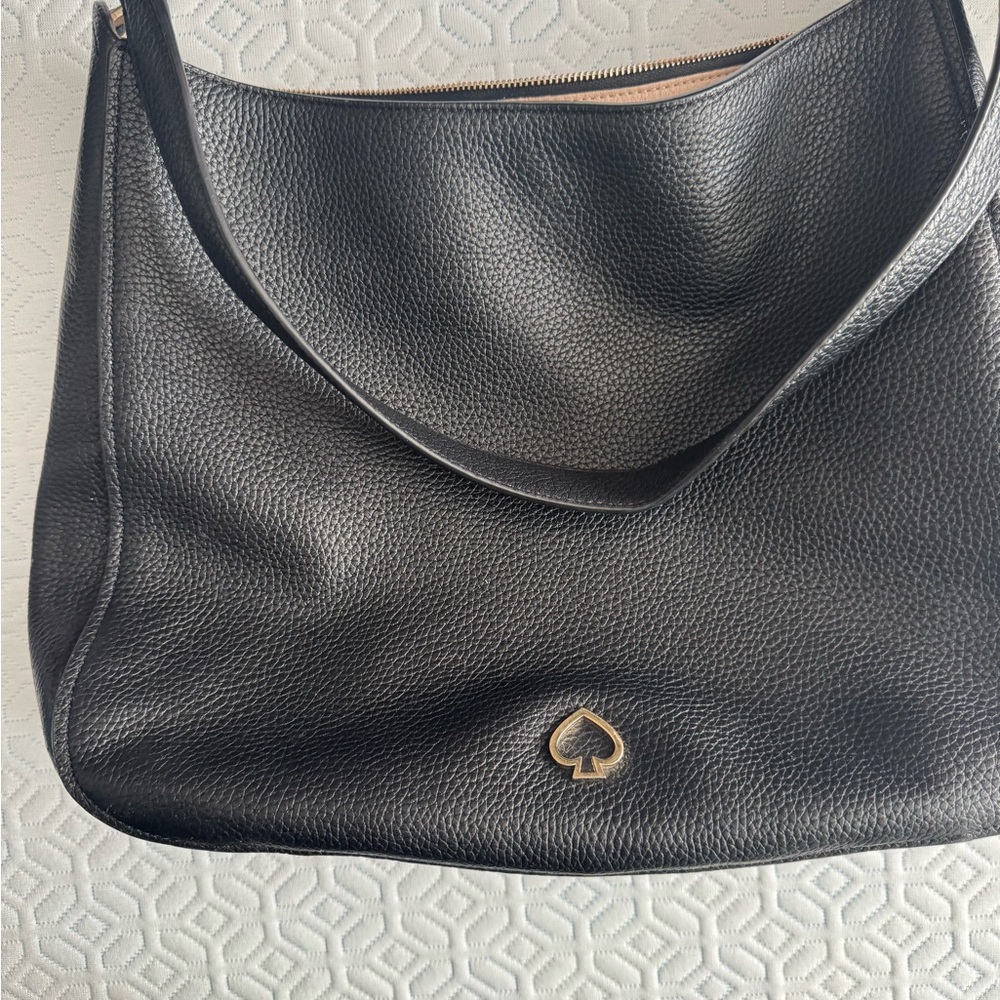 Kate Spade Black Pebbled Leather Shoulder Bag